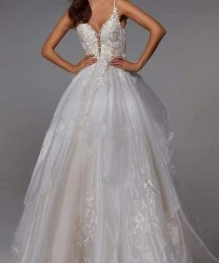 Alyce Paris - 7047 Open Back Voluminous Bridal Gown