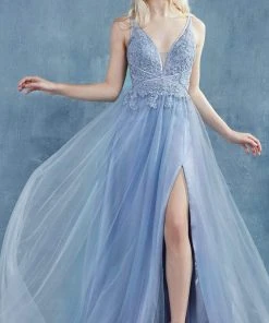 Andrea And Leo - A0762 Beaded Floral Lace Bodice Tulle A-Line Gown 21 Andrea And Leo - A0762 Beaded Floral Lace Bodice Tulle A-Line Gown