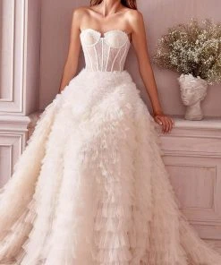 Andrea And Leo - A0767 Sweetheart Ruffled Ballgown