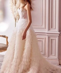 Andrea And Leo - A0767 Sweetheart Ruffled Ballgown