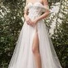 Andrea And Leo - A1036W Applique Corset Bridal Gown 2 Andrea And Leo - A1036W Applique Corset Bridal Gown