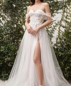 Andrea And Leo - A1036W Applique Corset Bridal Gown