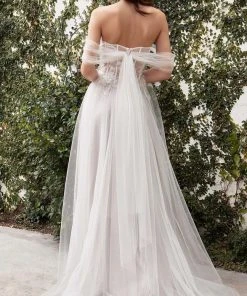 Andrea And Leo - A1036W Applique Corset Bridal Gown