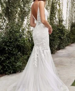 Andrea And Leo - A1039W Embroidered Mermaid Bridal Gown