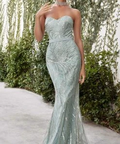 Andrea And Leo - A1076 Beaded Mermaid Gown With Bolero