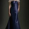 Andrea And Leo A5007 - Beaded Scoop Neck Cutout Evening Dress