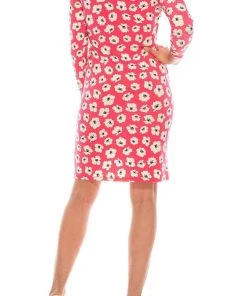 Short Dresses Anne Klein - 10798928 Floral Printed Short Sheath Dress