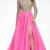 Ashley Lauren - 11065 High Neck A-Line Evening Dress