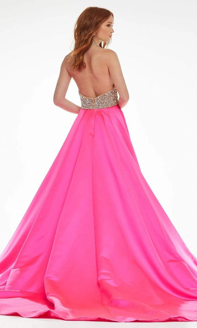 Ashley Lauren - 11071 Bead Embellished A-Line Evening Dress 4 Ashley Lauren - 11071 Bead Embellished A-Line Evening Dress