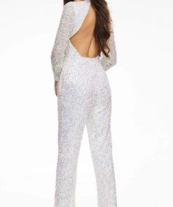 Ashley Lauren - 11077 Fitted High Neck Jumpsuit