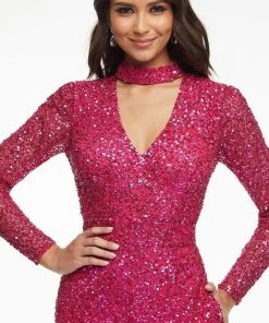 Ashley Lauren - 11077 Fitted High Neck Jumpsuit