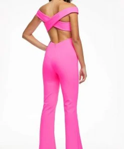 Ashley Lauren - 11086 Fitted Off Shoulder Jumpsuit