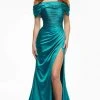 Ashley Lauren - 11092 Off Shoulder Metallic Trumpet Gown 1 Ashley Lauren - 11092 Off Shoulder Metallic Trumpet Gown