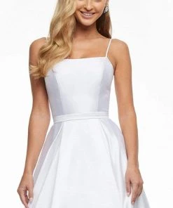 Ashley Lauren - 11095 Square Neck A-line Minimalist Gown 9 Ashley Lauren - 11095 Square Neck A-line Minimalist Gown