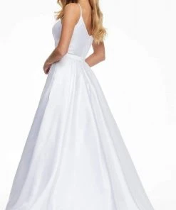 Ashley Lauren - 11095 Square Neck A-line Minimalist Gown 7 Ashley Lauren - 11095 Square Neck A-line Minimalist Gown