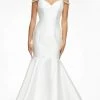 Ashley Lauren - 11103 Cold Shoulder Mermaid Satin Gown 2 Ashley Lauren - 11103 Cold Shoulder Mermaid Satin Gown