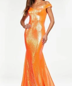 Ashley Lauren - 11107 Crisscross Back Sequin Gown