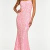 Ashley Lauren - 11114 Sequin Motif Scoop Gown 2 Ashley Lauren - 11114 Sequin Motif Scoop Gown