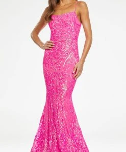 Ashley Lauren - 11114 Sequin Motif Scoop Gown