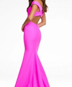 Ashley Lauren - 11118 Cross Strap Back Long Gown
