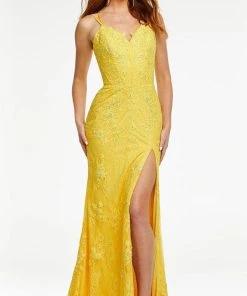 Ashley Lauren - 11145 Lace Applique Gown With Slit 18 Ashley Lauren - 11145 Lace Applique Gown With Slit