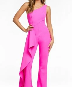 Ashley Lauren - 11152 Drape Cascade Jumpsuit