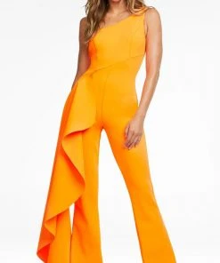 Ashley Lauren - 11152 Drape Cascade Jumpsuit