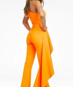 Ashley Lauren - 11152 Drape Cascade Jumpsuit