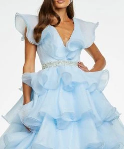 Ashley Lauren - 11154 Ruffle Ornate Ballgown