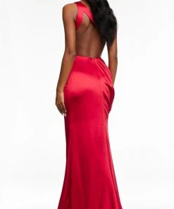 Ashley Lauren - 11164 One Shoulder Draped Gown