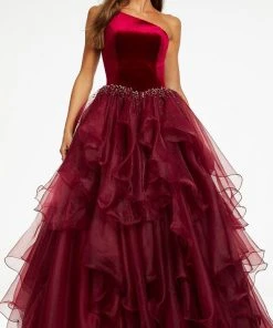 Ashley Lauren - 11165 Jeweled Organza Ballgown