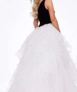 Ashley Lauren - 11165 Jeweled Organza Ballgown