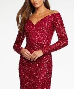 Ashley Lauren - 11176 Long Sleeve Sequin Gown 19 Ashley Lauren - 11176 Long Sleeve Sequin Gown