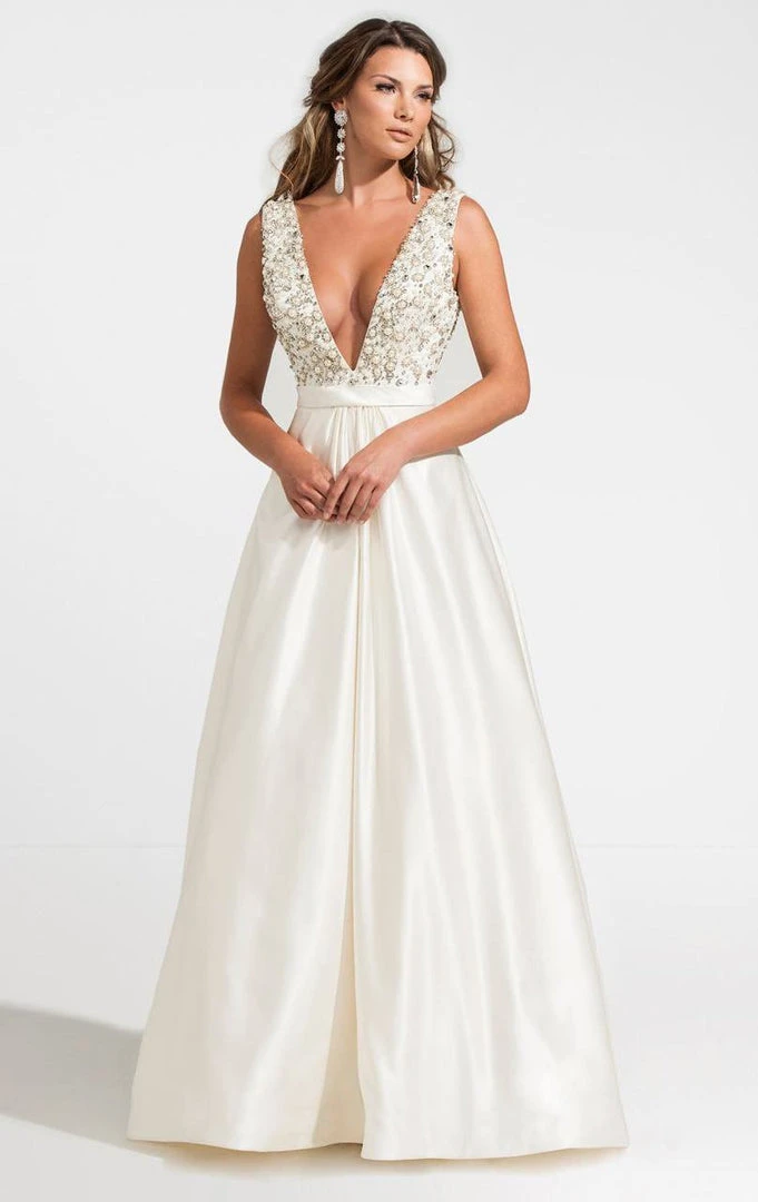 Ashley Lauren - 1121 Beaded V-Neck Ball Gown 3 Ashley Lauren - 1121 Beaded V-Neck Ball Gown