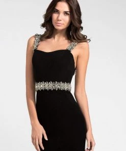 Ashley Lauren - 1127 Rhinestone Jersey Evening Dress