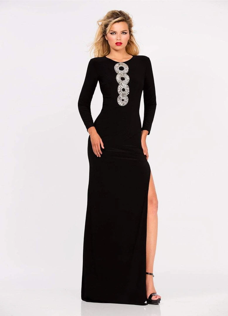Ashley Lauren - 1144 Crystal Beaded Jersey Evening Dress 3 Ashley Lauren - 1144 Crystal Beaded Jersey Evening Dress