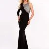 Ashley Lauren - 1153 One Sleeve Beaded Evening Dress