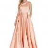 Ashley Lauren - 1209 One Shoulder Pleated Ball Gown 1 Ashley Lauren - 1209 One Shoulder Pleated Ball Gown