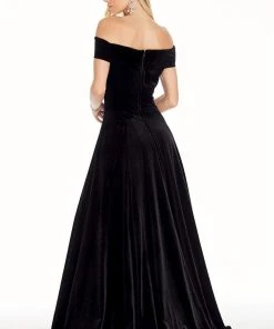 Ashley Lauren - 1301 Off The Shoulder Velvet Ball Gown