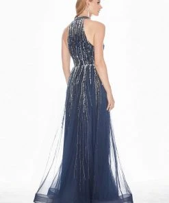 Ashley Lauren - 1426 Sequin Embellished High Halter Gown