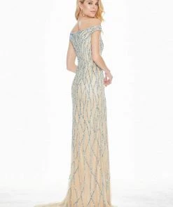 Ashley Lauren - 1429 Sequin Embellished Off-Shoulder Gown 11 Ashley Lauren - 1429 Sequin Embellished Off-Shoulder Gown