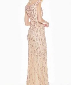 Ashley Lauren - 1429 Sequin Embellished Off-Shoulder Gown 9 Ashley Lauren - 1429 Sequin Embellished Off-Shoulder Gown