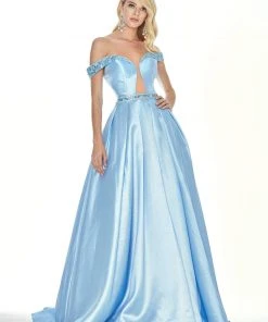 Ashley Lauren - 1476 Beaded Plunging Off-Shoulder Ballgown With Train 25 Ashley Lauren - 1476 Beaded Plunging Off-Shoulder Ballgown With Train