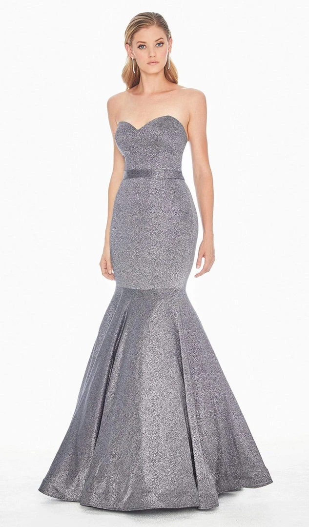 Ashley Lauren - 1487 Metallic Sweetheart Bodice Trumpet Gown 4 Ashley Lauren - 1487 Metallic Sweetheart Bodice Trumpet Gown