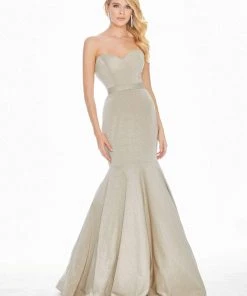 Ashley Lauren - 1487 Metallic Sweetheart Bodice Trumpet Gown 12 Ashley Lauren - 1487 Metallic Sweetheart Bodice Trumpet Gown