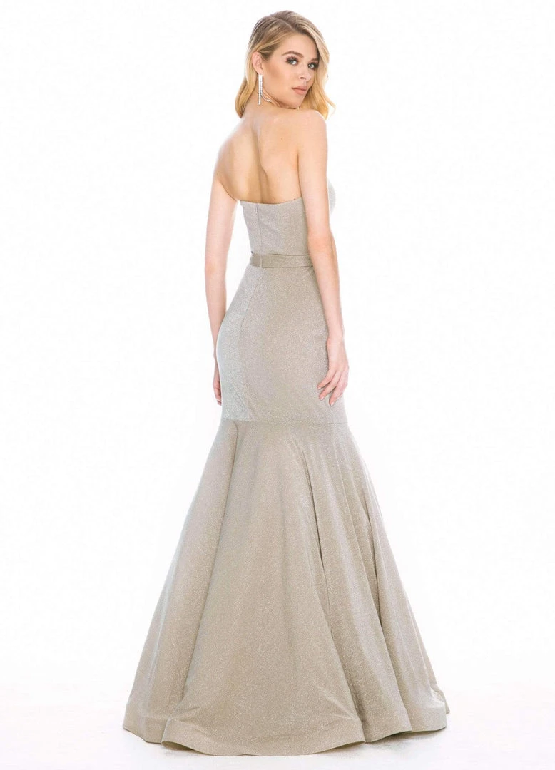 Ashley Lauren - 1487 Metallic Sweetheart Bodice Trumpet Gown 7 Ashley Lauren - 1487 Metallic Sweetheart Bodice Trumpet Gown
