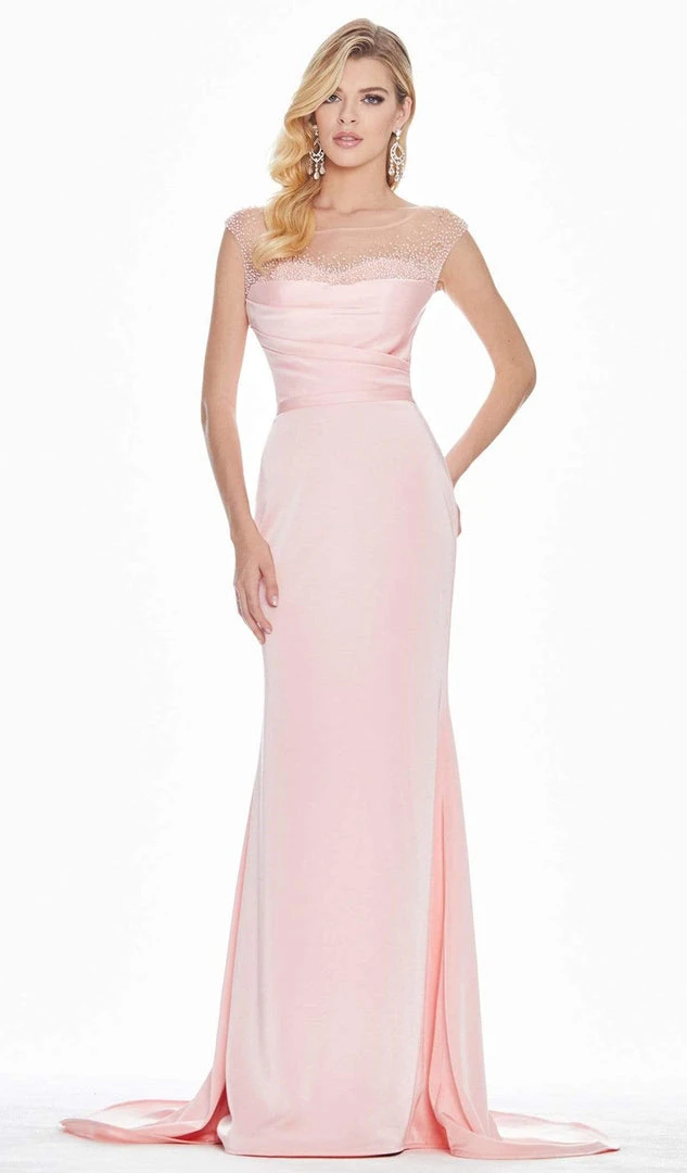 Ashley Lauren - 1524 Pearl Beaded Bateau Trumpet Dress 3 Ashley Lauren - 1524 Pearl Beaded Bateau Trumpet Dress