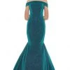 Ashley Lauren - 1606 Off-Shoulder Metallic Scuba Mermaid Dress