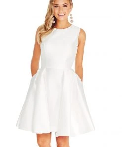 Ashley Lauren - 4057 Mikado Cocktail Dress With Overskirt