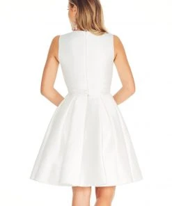 Ashley Lauren - 4057 Mikado Cocktail Dress With Overskirt